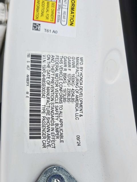 2025 Honda Civic Hybrid Sport