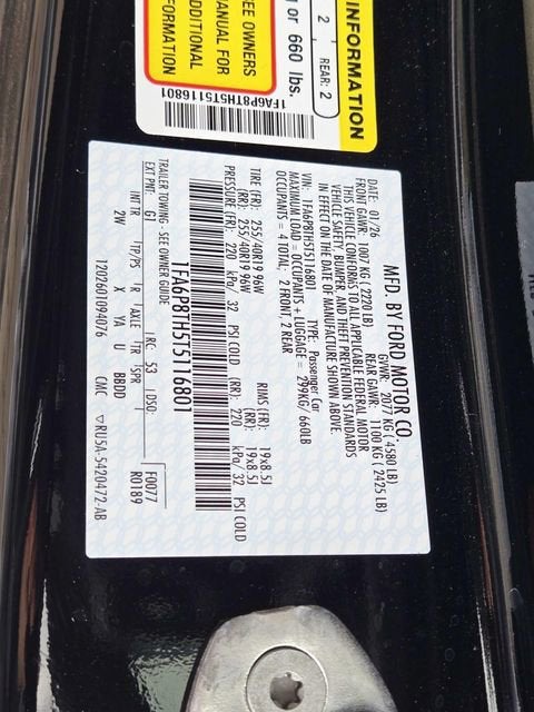 2026 Ford Mustang EcoBoost Fastback