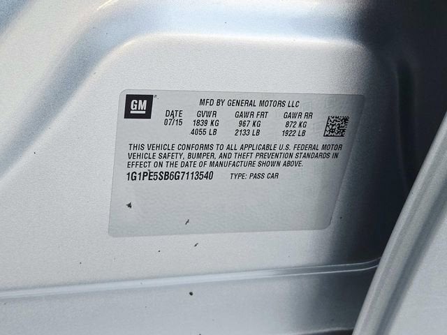 2016 Chevrolet Cruze Limited LT