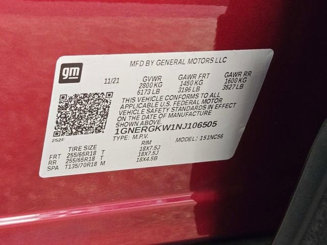 2022 Chevrolet Traverse LT Cloth