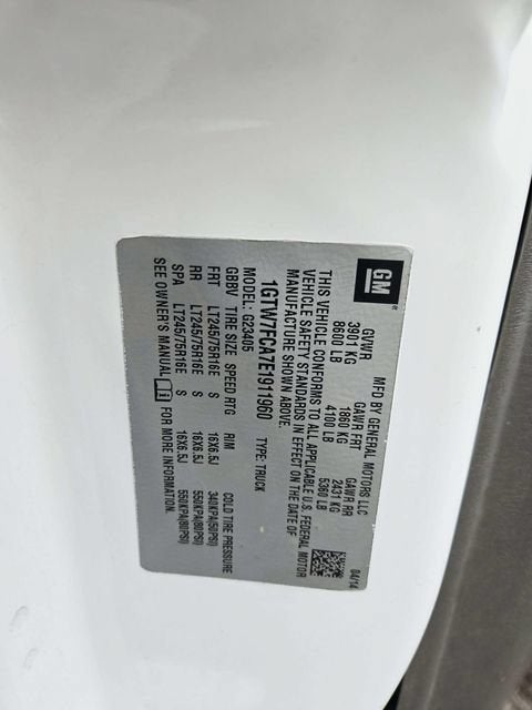 2014 GMC Savana Cargo 2500 Work Van