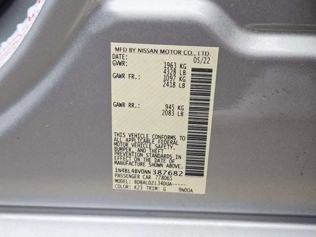 2022 Nissan Altima S FWD