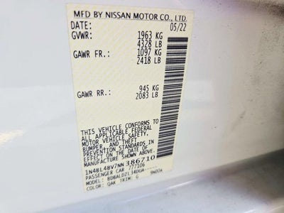 2022 Nissan Altima 2.5 S