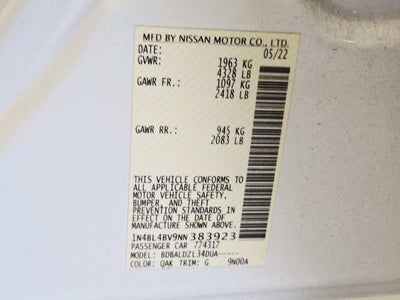 2022 Nissan Altima 2.5 S