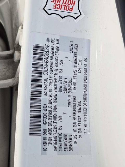 2025 Mazda Mazda3 Sedan 2.5 S Preferred