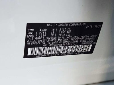 2020 Subaru Legacy Limited