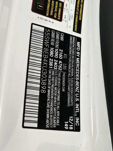 2019 Mercedes-Benz C-Class C 300