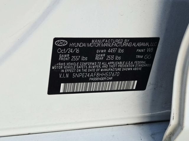 2017 Hyundai Sonata 2.4L
