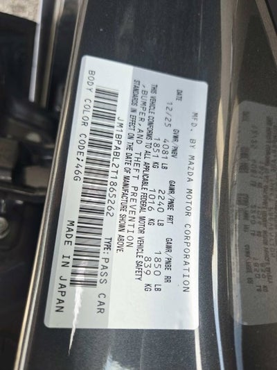 2026 Mazda Mazda3 Sedan 2.5 S Select Sport