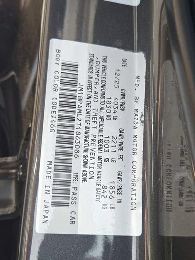 2026 Mazda Mazda3 Hatchback 2.5 S Premium