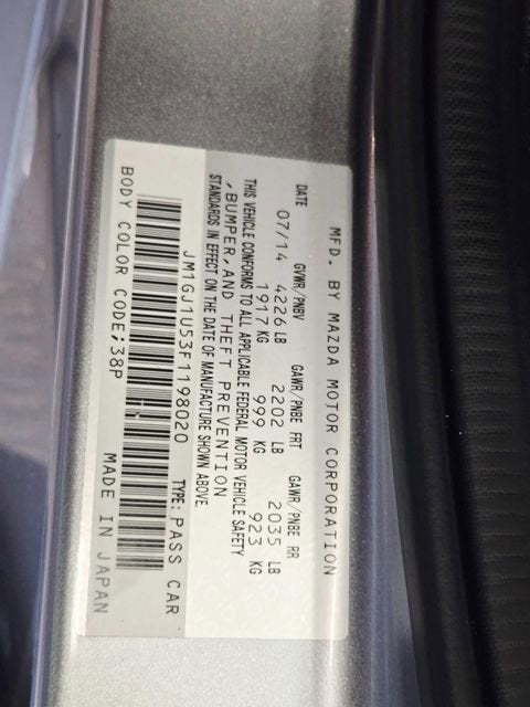 2015 Mazda Mazda6 i Sport