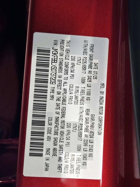 2025 Mazda Mazda CX-5 2.5 S Select Package