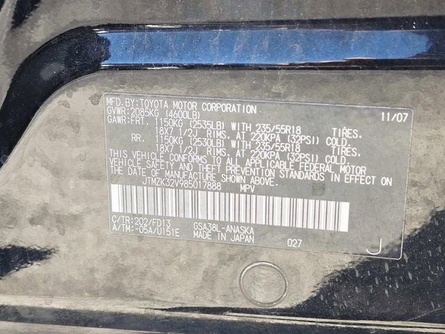 2008 Toyota RAV4 Sport V6