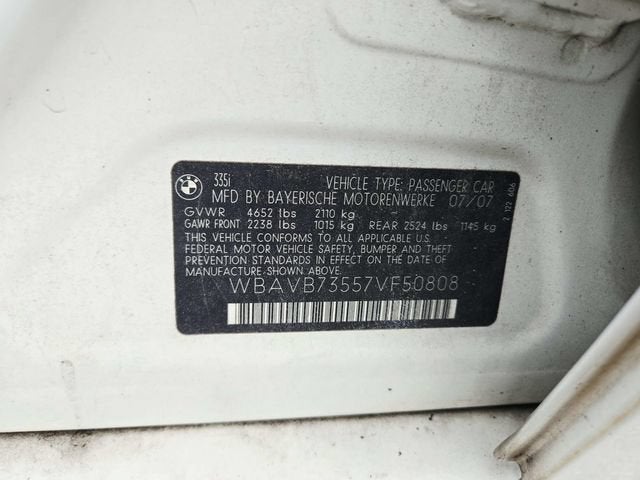 2007 BMW 3 Series 335i