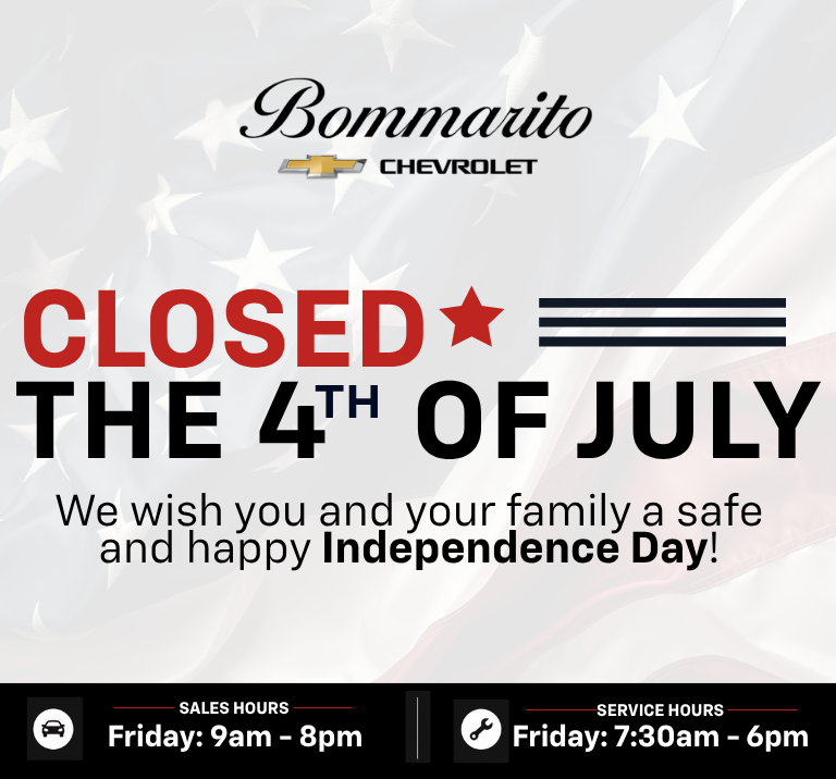 Closed July 4th