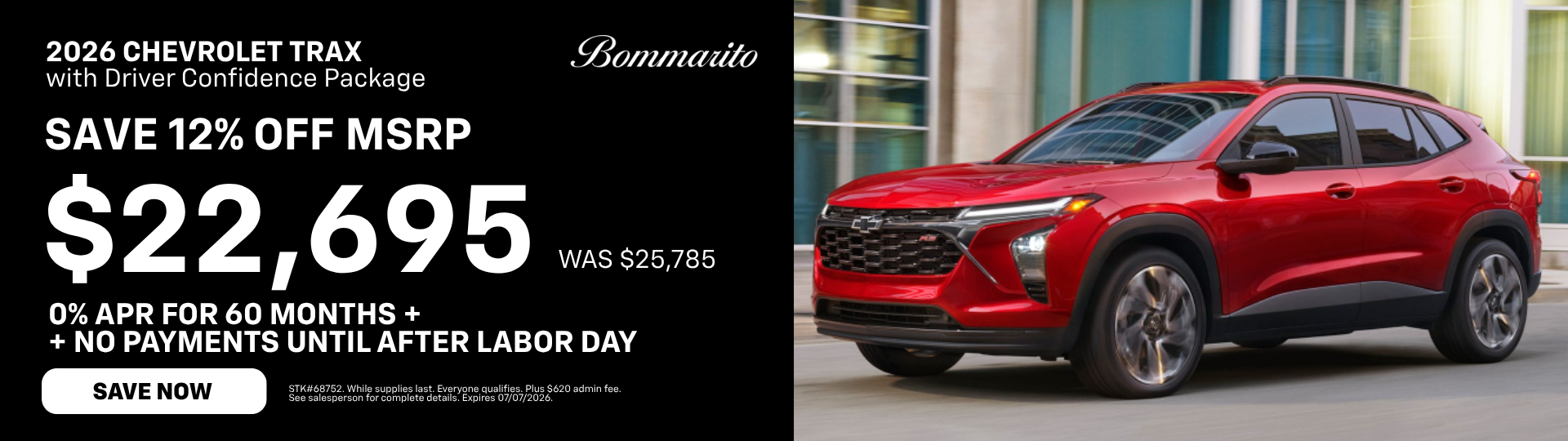 2026 Chevrolet Trax Save 12% OFF MSRP
