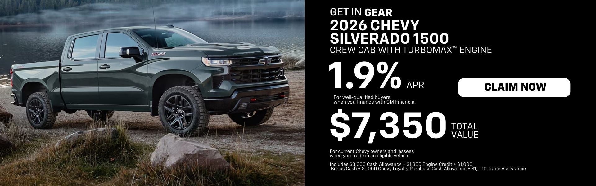 2026 Chevy Silverado 1.9% APR