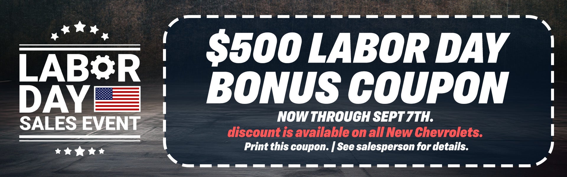 Labor Day Coupon
